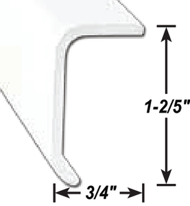 A P PRODUCTS 021-86102-8 LONG LEG TRIM BLK 8' @5